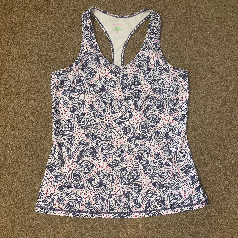 Lilly Pulitzer Luxletic Starfish Workout Tank XL